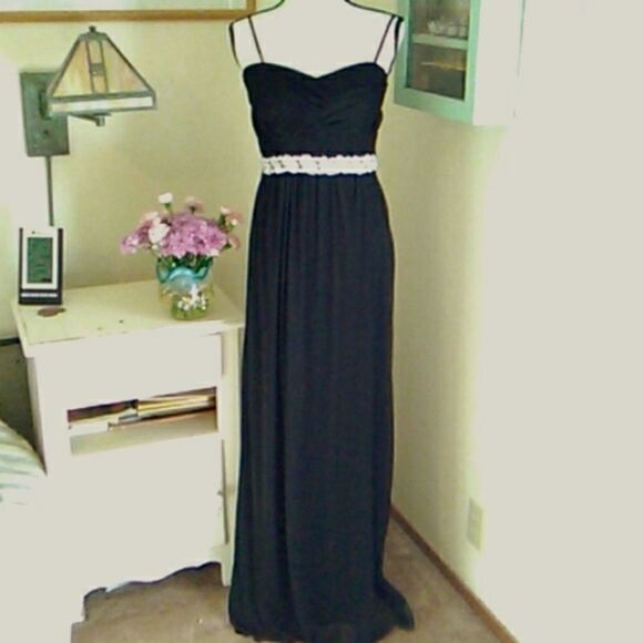 City Triangles Black Jeweled Formal - Picture 1 of 14